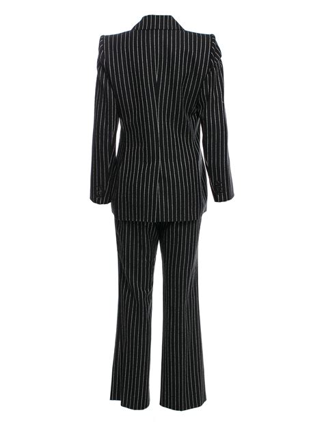 yves saint laurent pinstripe suit|New Tom Ford For Yves Saint Laurent YSL Pinstripe Pantsuit .